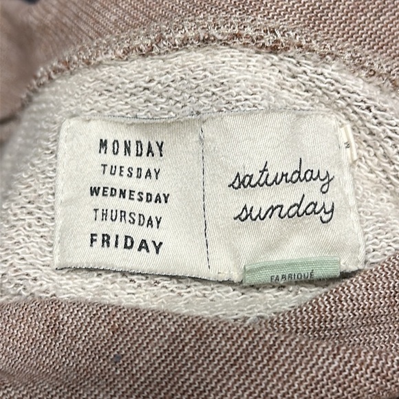 Anthropologie Saturday Sunday crows neck waist tie sweater dress size M - Picture 6 of 8